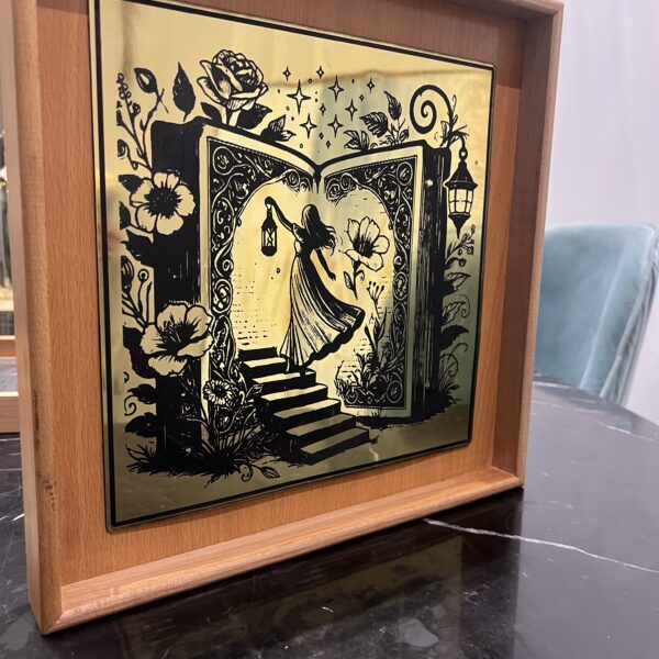 Wooden square tray
