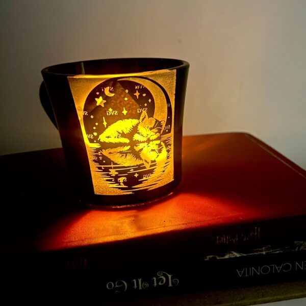 customized colored glass mug