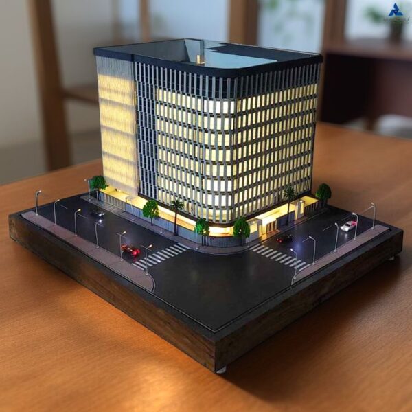 professional modern plaza maquette